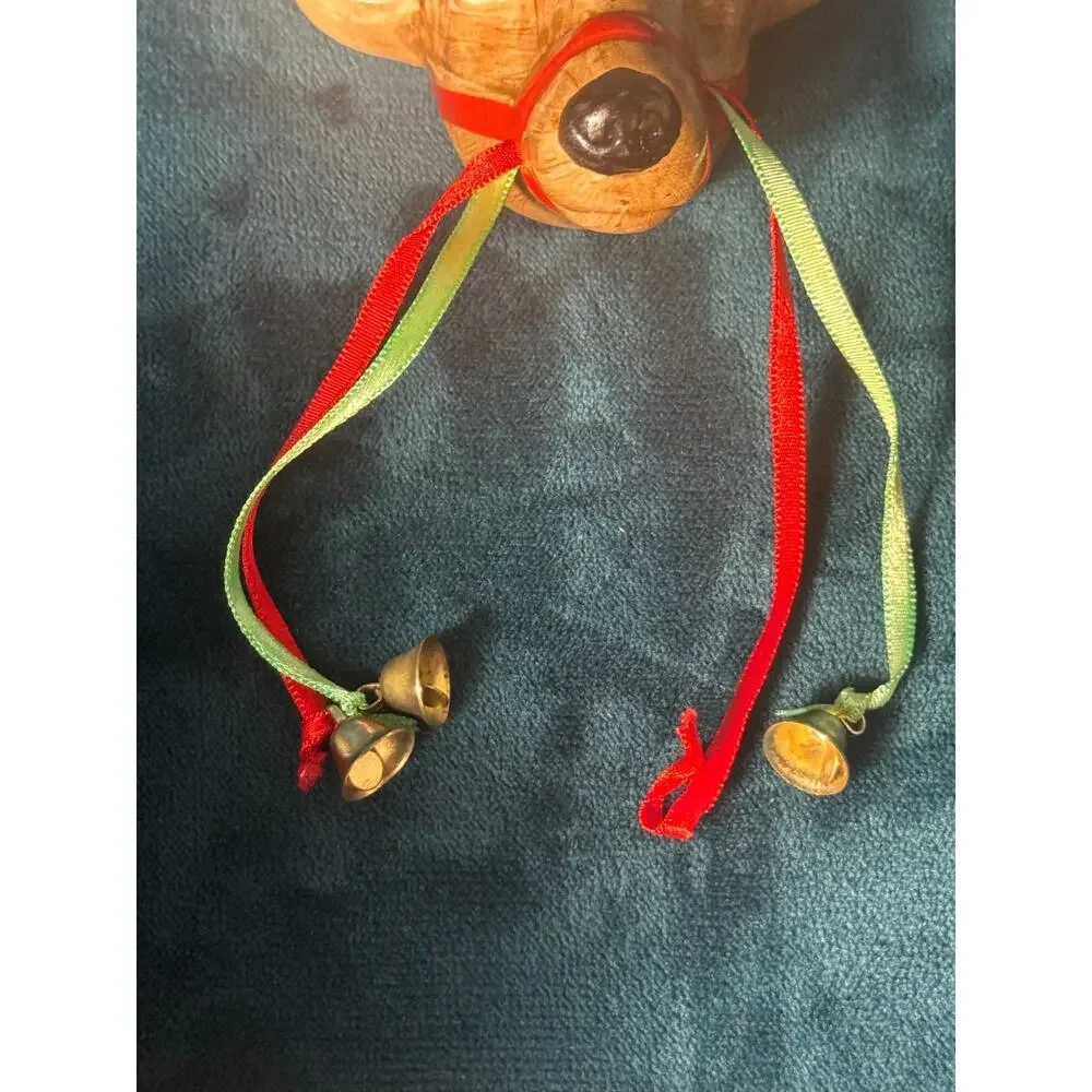 VTG Midwest Imports Reindeer Head Ceramic Christmas Ornament Taiwan - See Pics